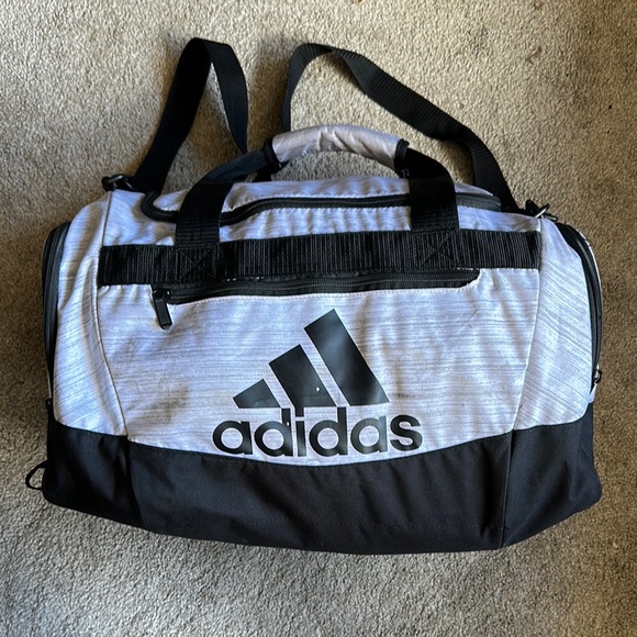 Adidas Black and Gray Duffel Bag - Picture 1 of 8